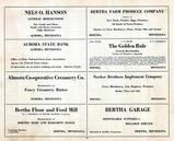 Nels O. Hanson, Bertha Farm, Almora State Bank, The Golden Rule, Noekse Brothers Implement, Steinkraus, Brasch and Klebs, Otter Tail County 1925